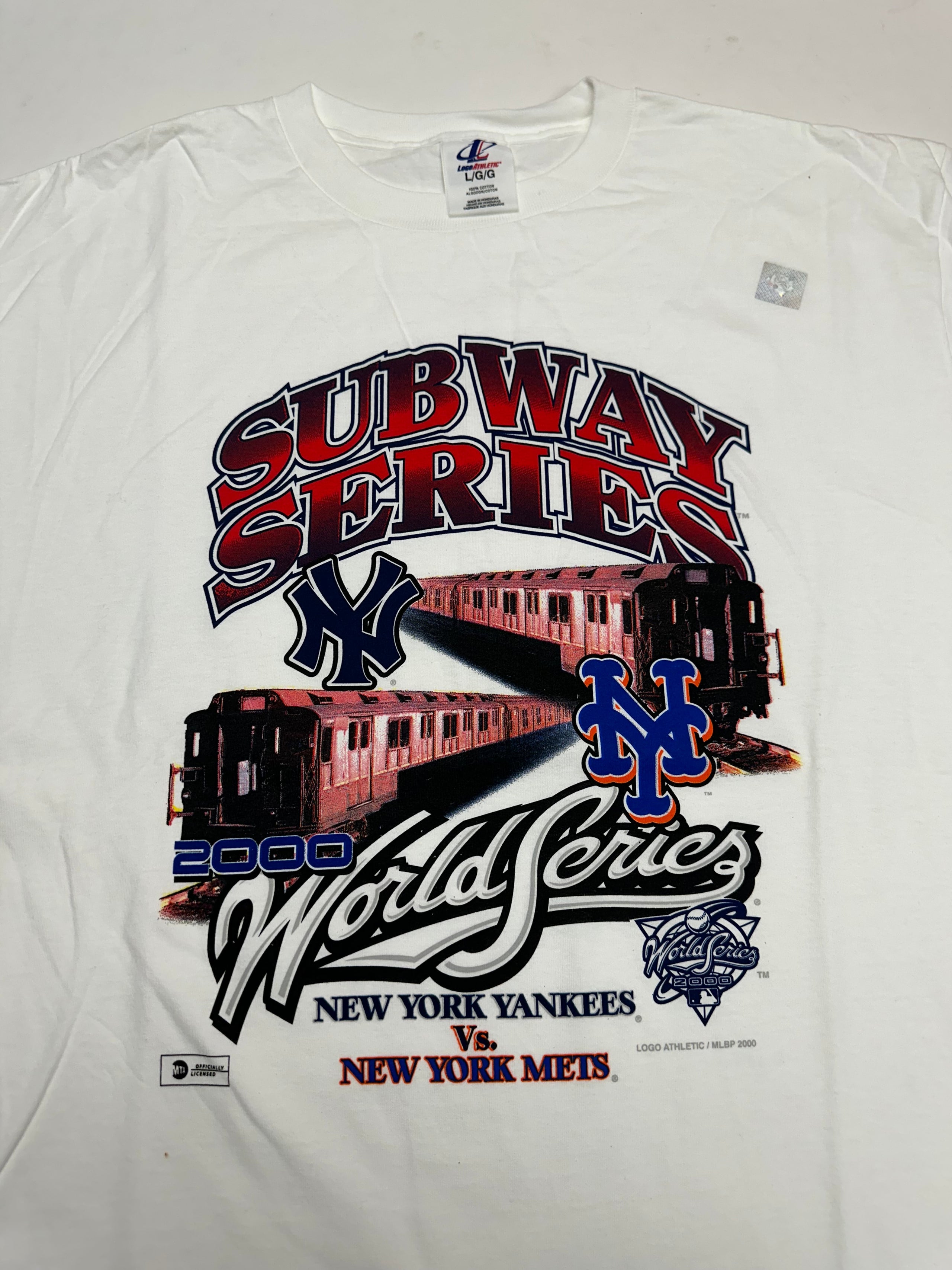 World Series 2000 T Shirt Battle of New York Yankees Mets 