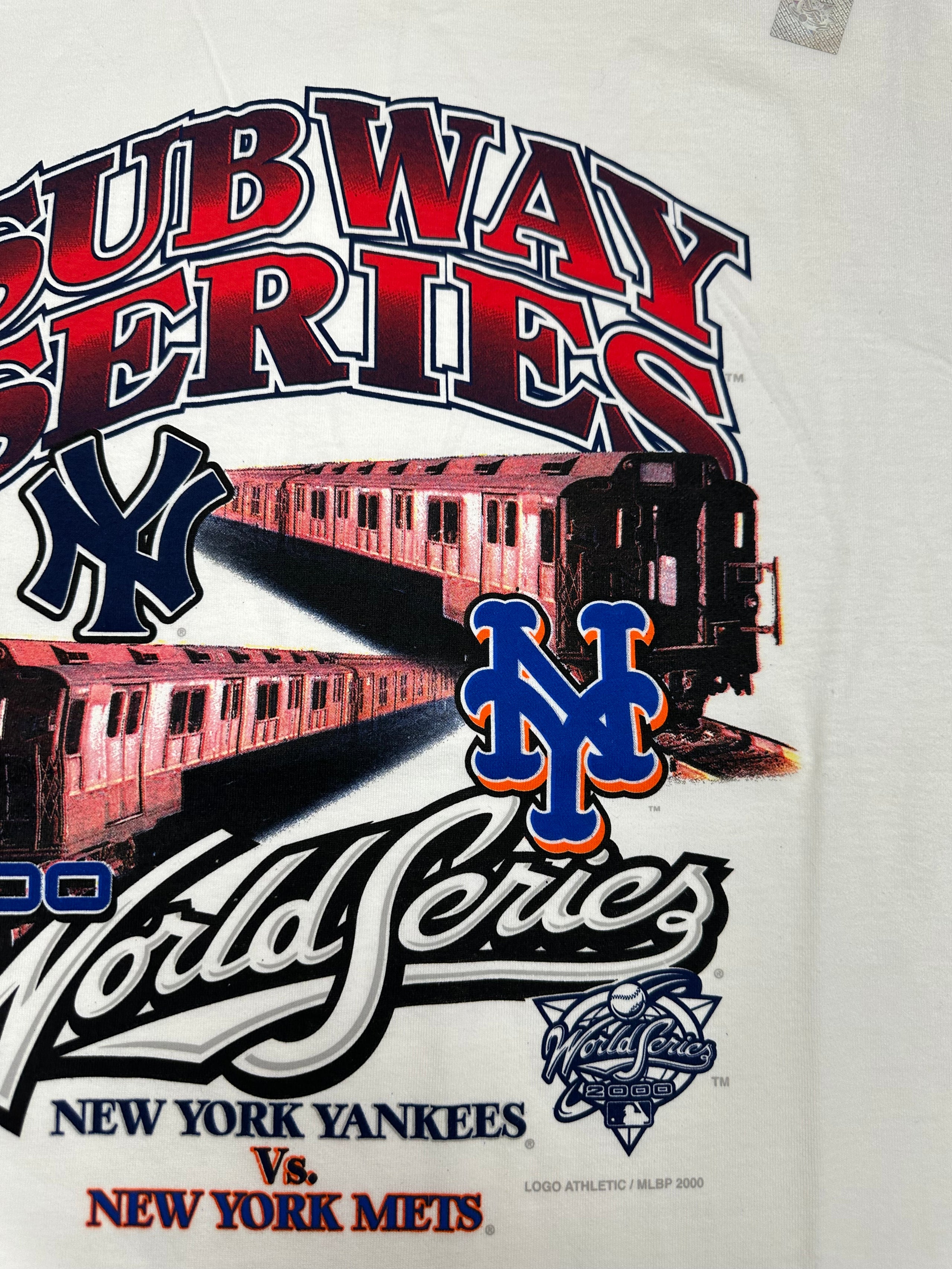 World Series 2000 T Shirt Battle of New York Yankees Mets 