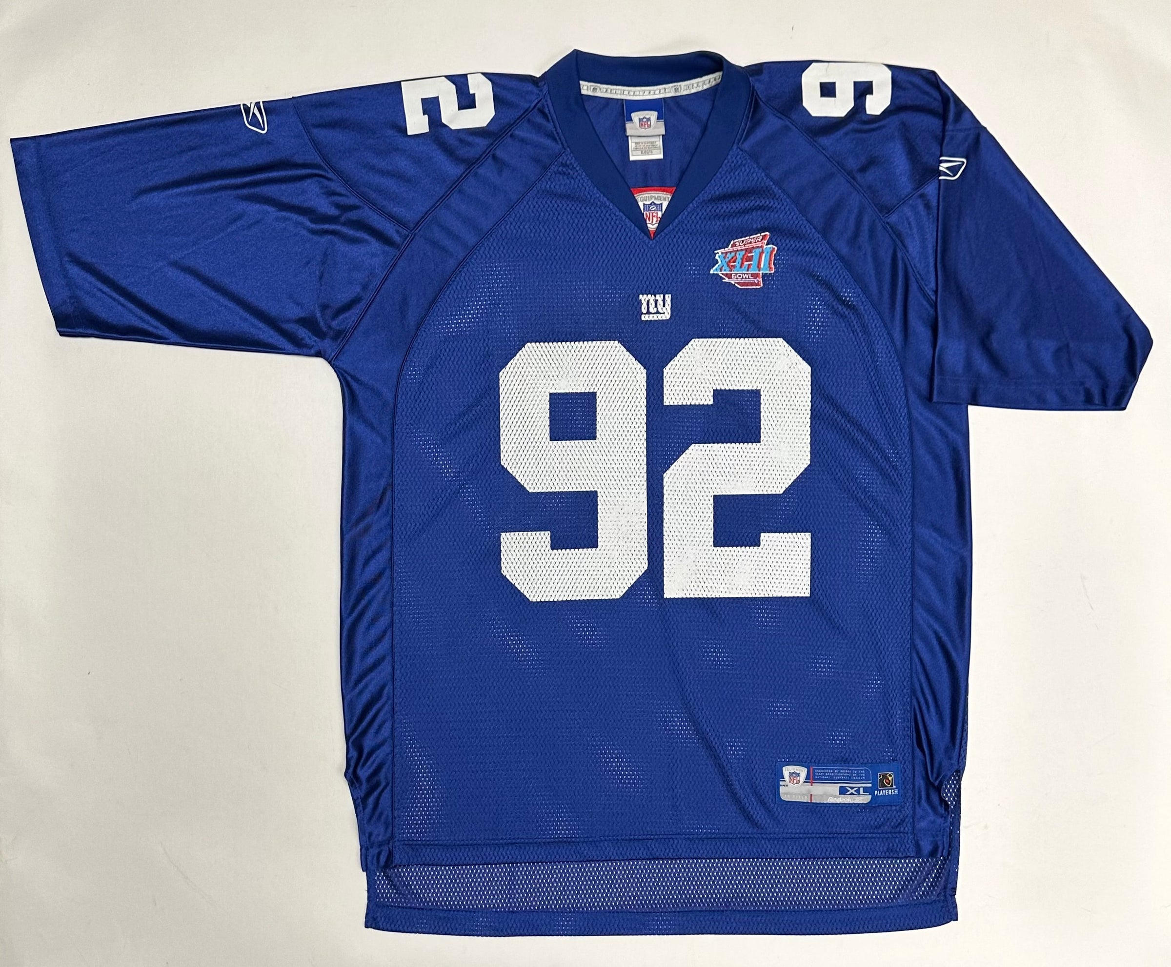 00's Michael Strahan New York Giants Reebok Authentic NFL Jersey